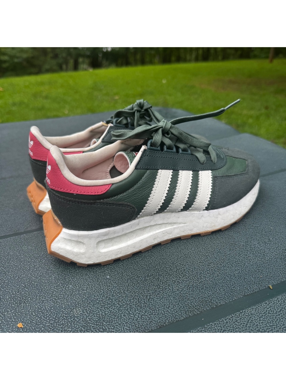 Adidas Ortholite Green/White Running Size 5 US